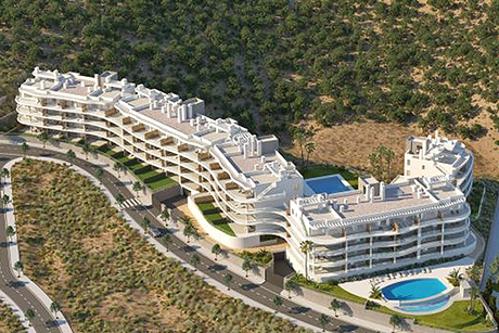 aerial view Luksusleiligheter i Fuengirola